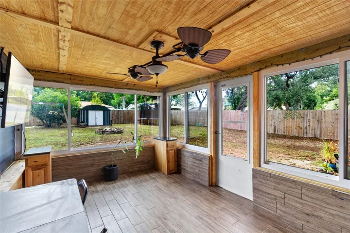Enclosed patio