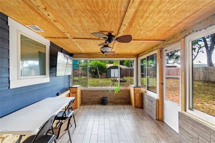 Enclosed patio