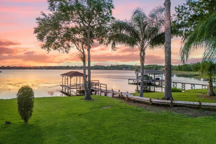 Private Boatdock at Sunset