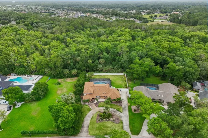 Aerial view of nature preserve