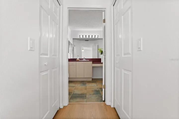 Hallway to master bath