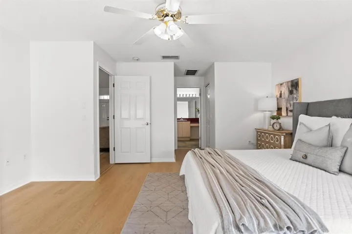 Looking back to Two Walk In Closets and Master Bath