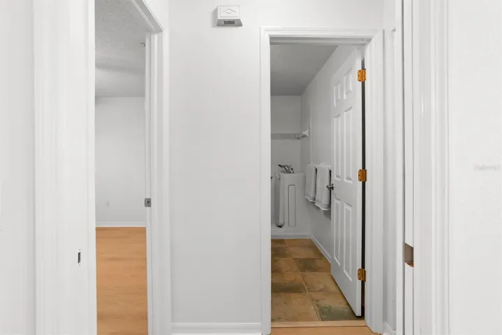 View into Guest Bath and Guest Bedroom