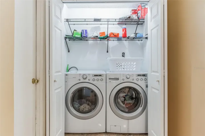 Indoor Laundry - Washer and Dryer Do Not Convey