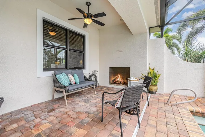 Extended Patio & Fireplace