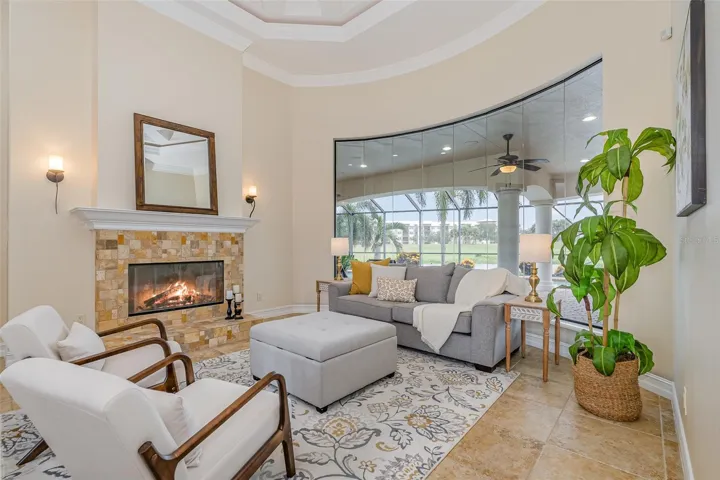 Gas Burning FireplaceLiving Room