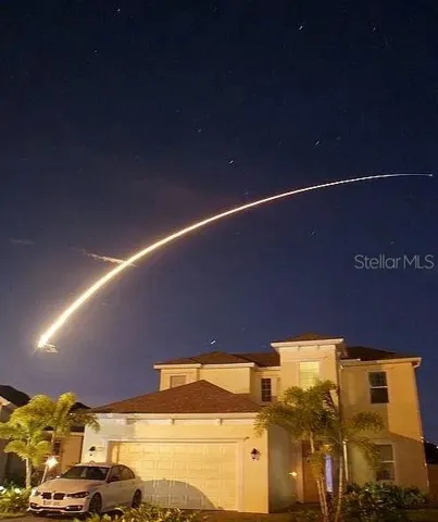 Rocket Launch views from the driveway