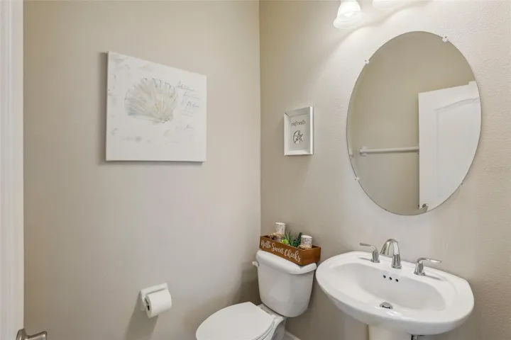 downstairs half bathroom