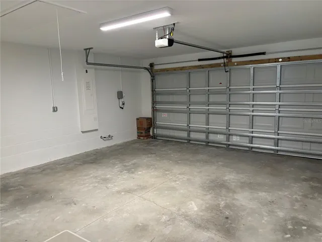 2 car garage with garage door opener