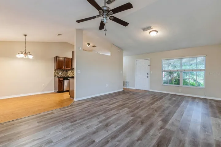 Living and Dining Room Combination toward Kitchen and Dinette