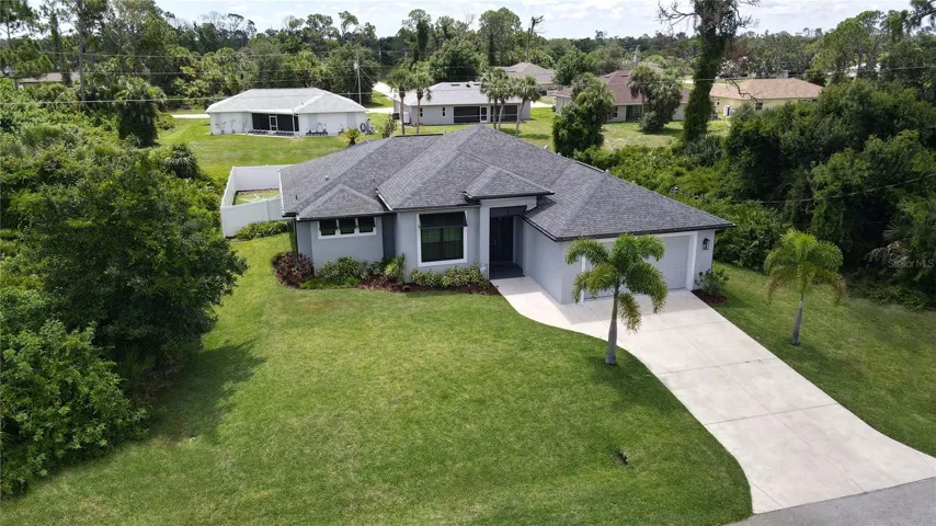 Aerial view of home