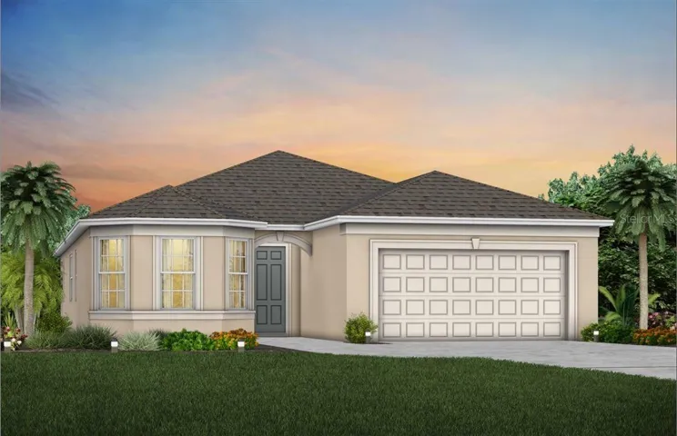 Exterior Design. Artistic rendering for this new construction home. Pictures are for illustrative purposes only. Elevations, colors and options may vary.