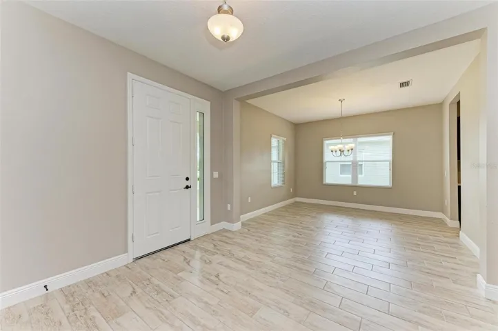 View to dining area from 5th bedroom