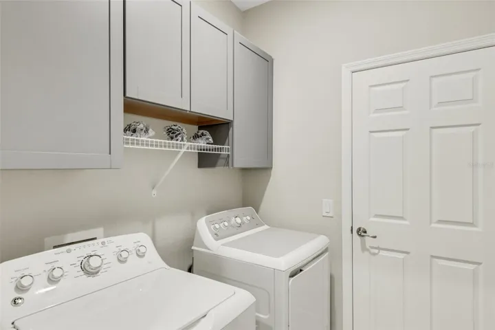 Upgraded Cabinets in Laundry Room