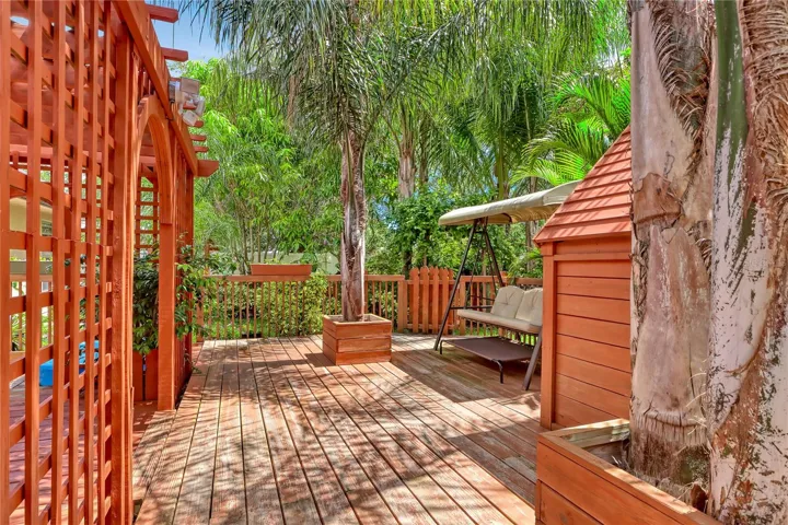Custom built deck and shed