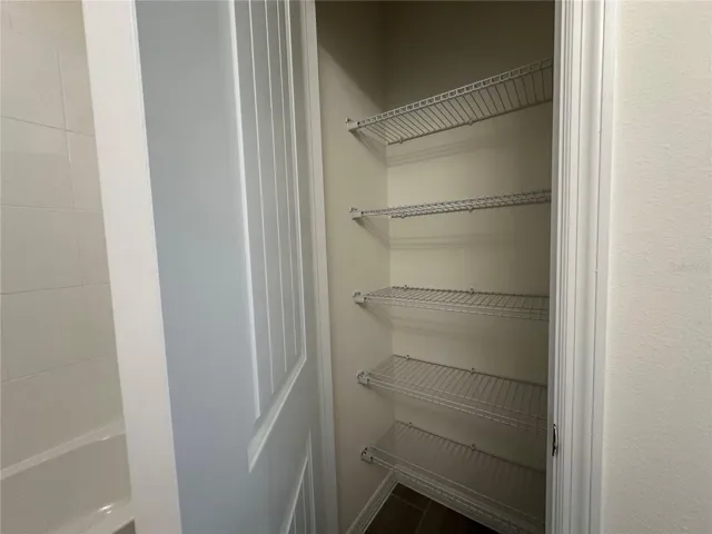 Linen inside bathroom