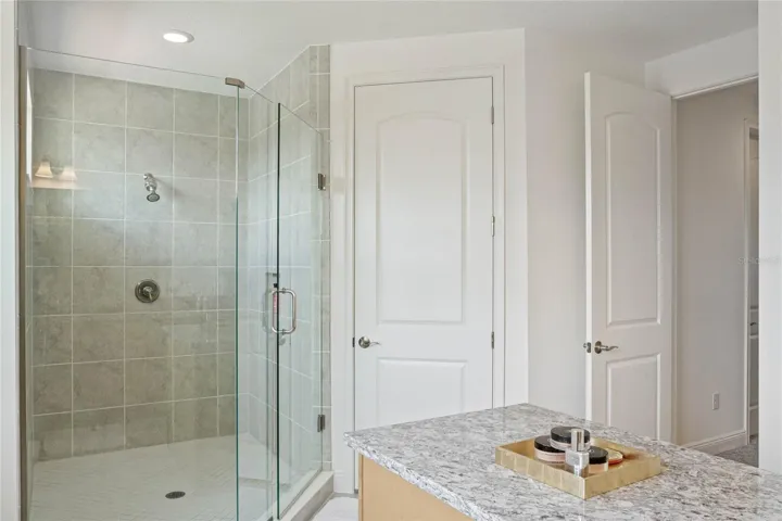 Master shower