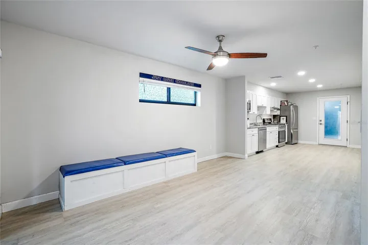 Living/dining space opens to Kitchen.