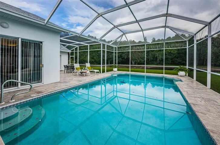 Salt water heated pool