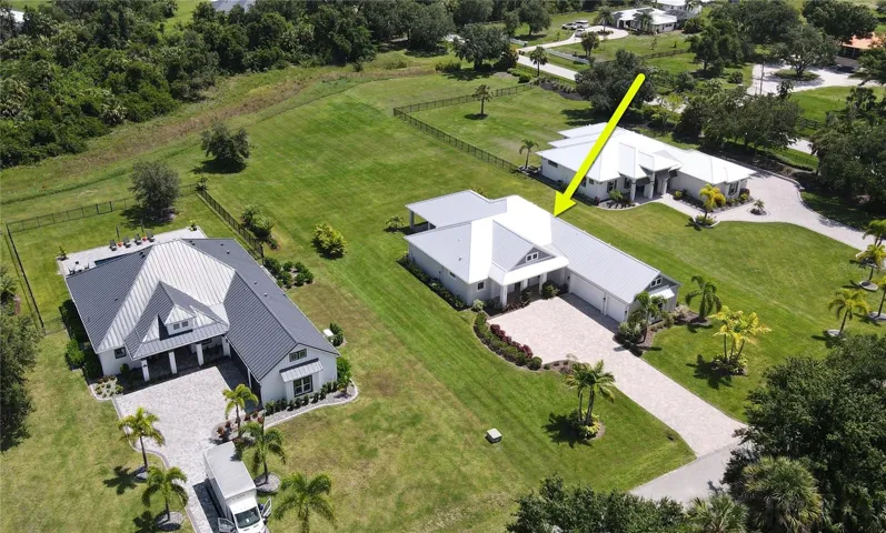 Aerial view of home