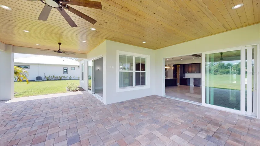 Under roof lanai
