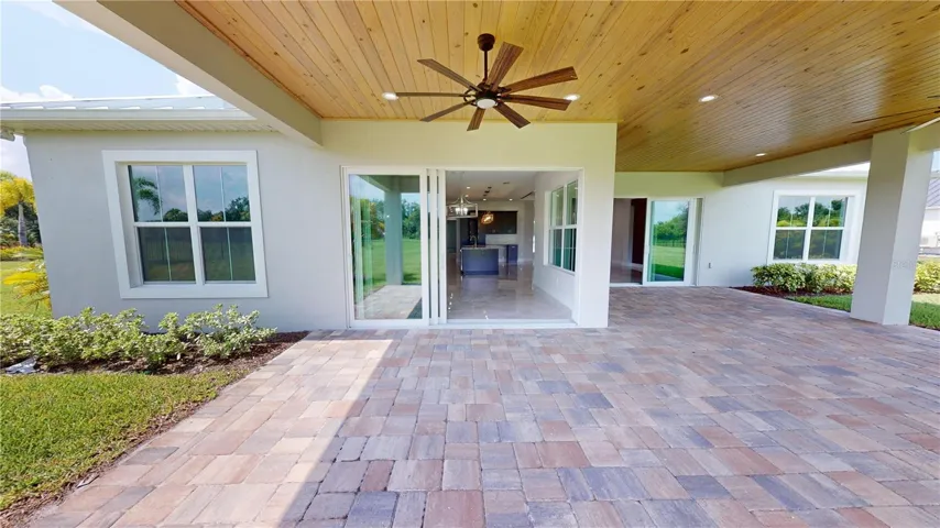 Under roof lanai