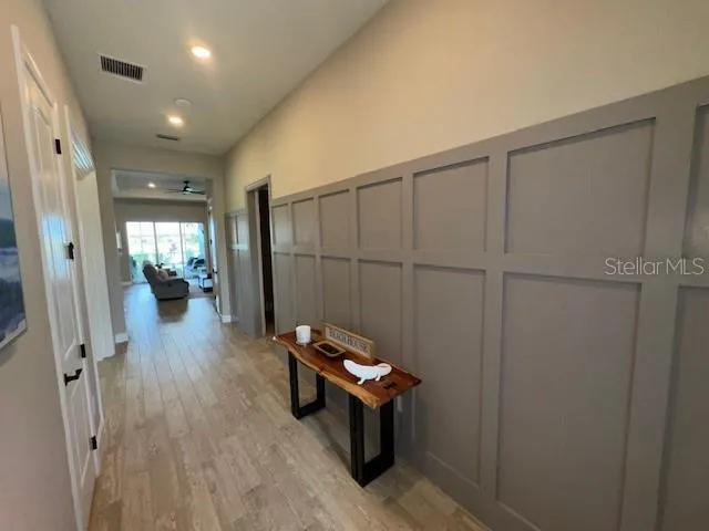 New wainscoting in entryway - July 2024