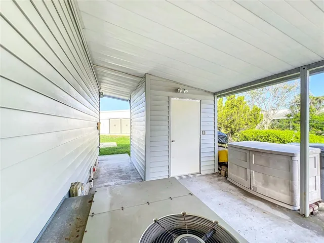 Carport and workshop