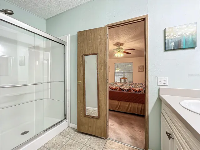 Bathroom with walk in shower