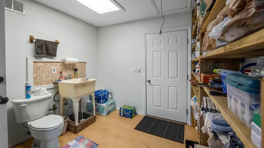 Half Bath with Storage