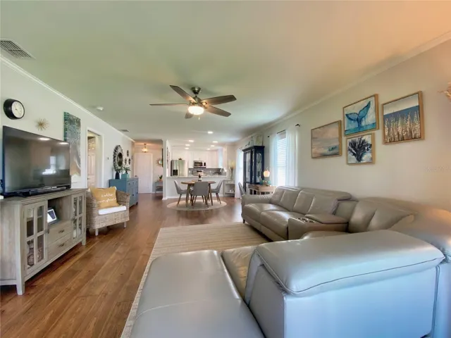Luxury Vinyl Flooring and Updated Ceiling Fan