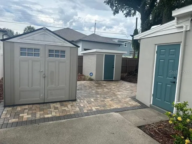 Storage in backyard