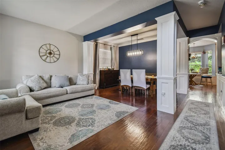Newly painted living room area