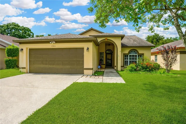 Front view of the home