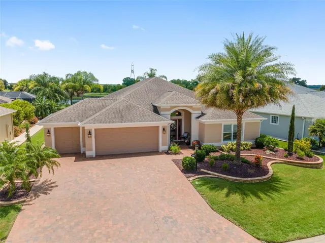 FRONT OF HOME - ARCHITECTURAL SHINGLE ROOF, PAVER DRIVEWAY