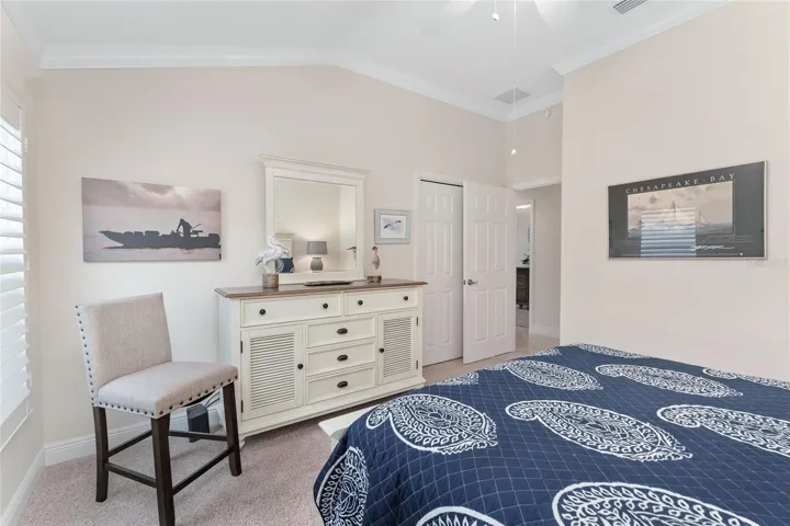 SECOND GUEST ROOM HAS WALL CLOSET AND FURNISHINGS REMAIN IN HOME.