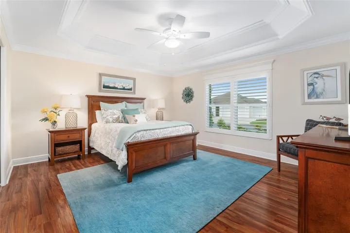 LARGE FRONT GUEST ROOM IS NICELY FINISHED FROM FLOOR TO CEILING AND NICELY FURNISHED.