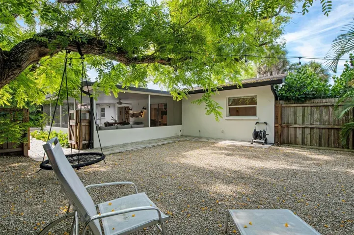 This area has a gate to separate it from the rest of the yard, perfect for pets!