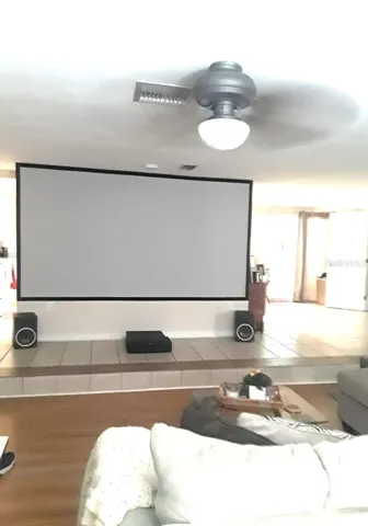 10-foot projector screen.