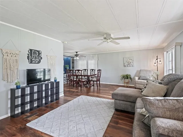 Great room with dining