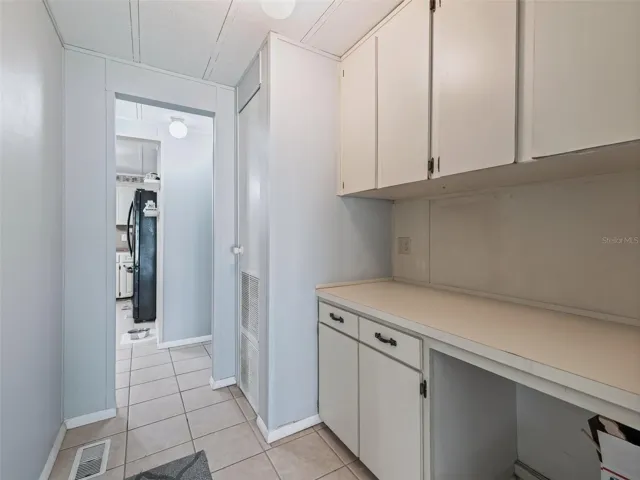 Preparation desk off the kitchen