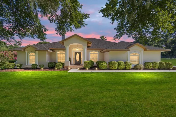 Front Elevation, New Roof, mature Landscaping