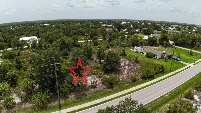 View of the lot looking Southeast