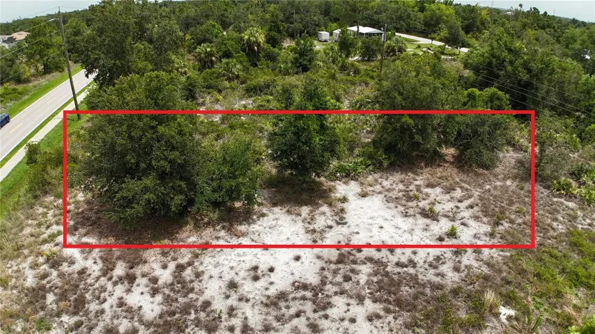 Looking at the lot from the south.  80’ frontage and 125’ depth.