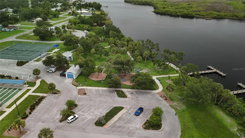 Aerial view of Harbour Heights Park.  Less than a mile from the lot.
