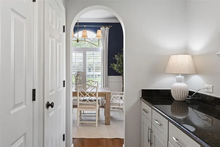 Butler's Pantry between kitchen and dining room