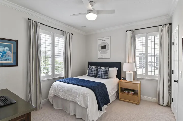 Bedroom 2 with plantation shutters