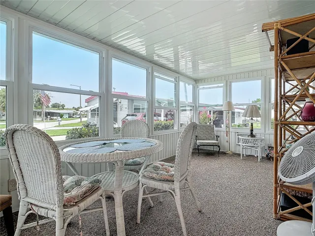 Spacious Florida room with updated windows
