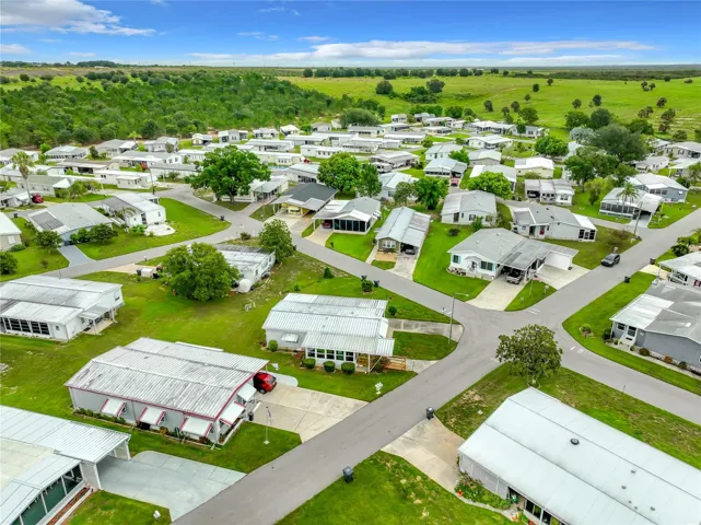 Aerial of the home and neighbors