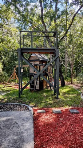 Zip line stand